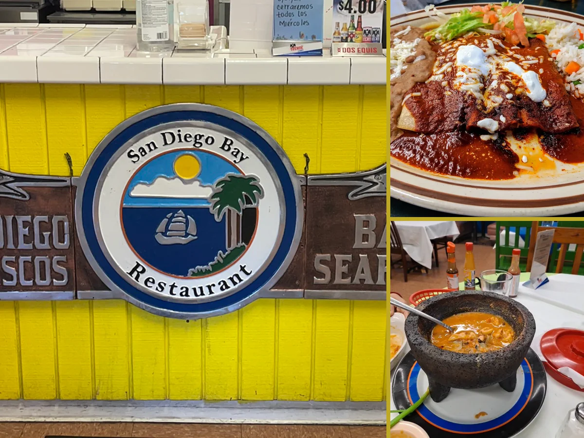 Traditional Mexican seafood served in lava bowls.