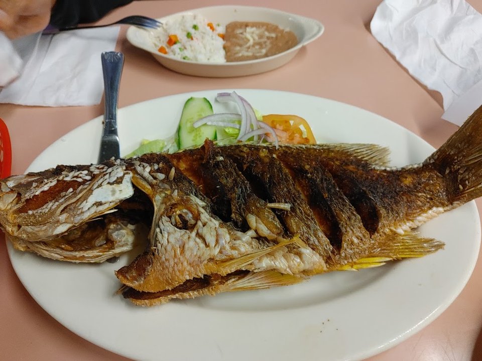 Whole Red Snapper Fried Tilapia Dinner